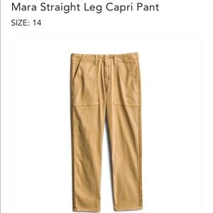 Pistola Mara straight leg capri pants NWT stitch fix